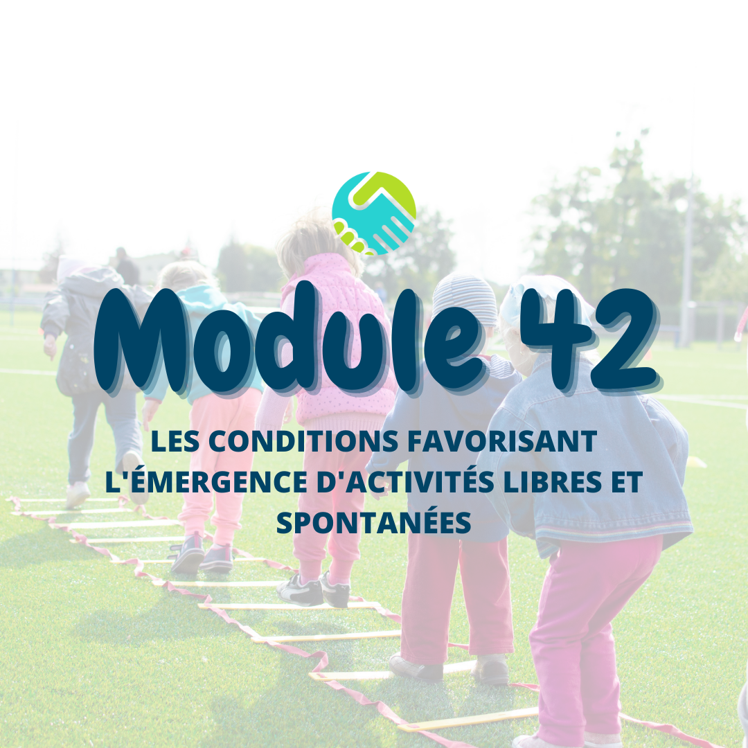Module 42 : Les conditions favorisant l'émergence d'activités libres et spontanées